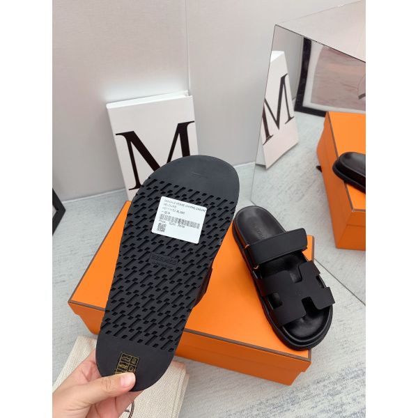 HERM Women's Chypre Sandals In Black Calfskin
