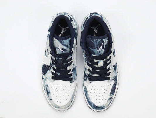 Nike Dunk Low Washed Denim Sneakers Blue CZ8455-100