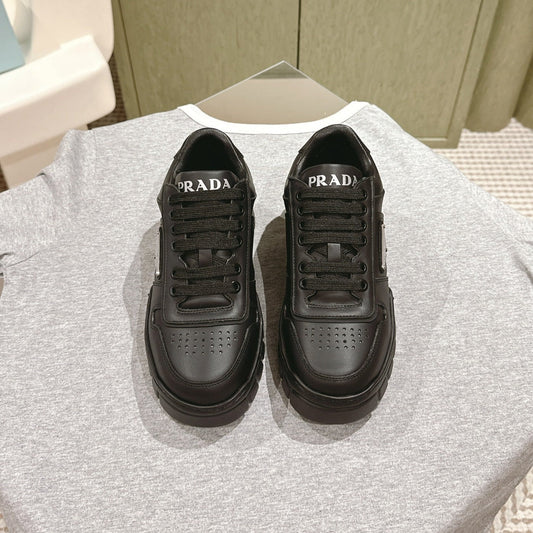 PRA FLATFORM SNEAKERS BLACK CALFSKIN